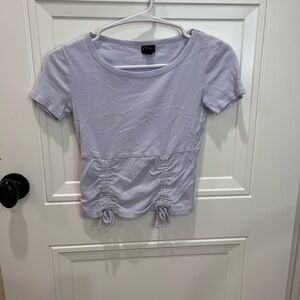 Art Class Light Purple Ruched top